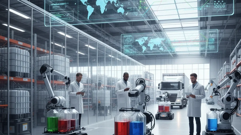 Integrated supply chain and chemical industry solutions visualization